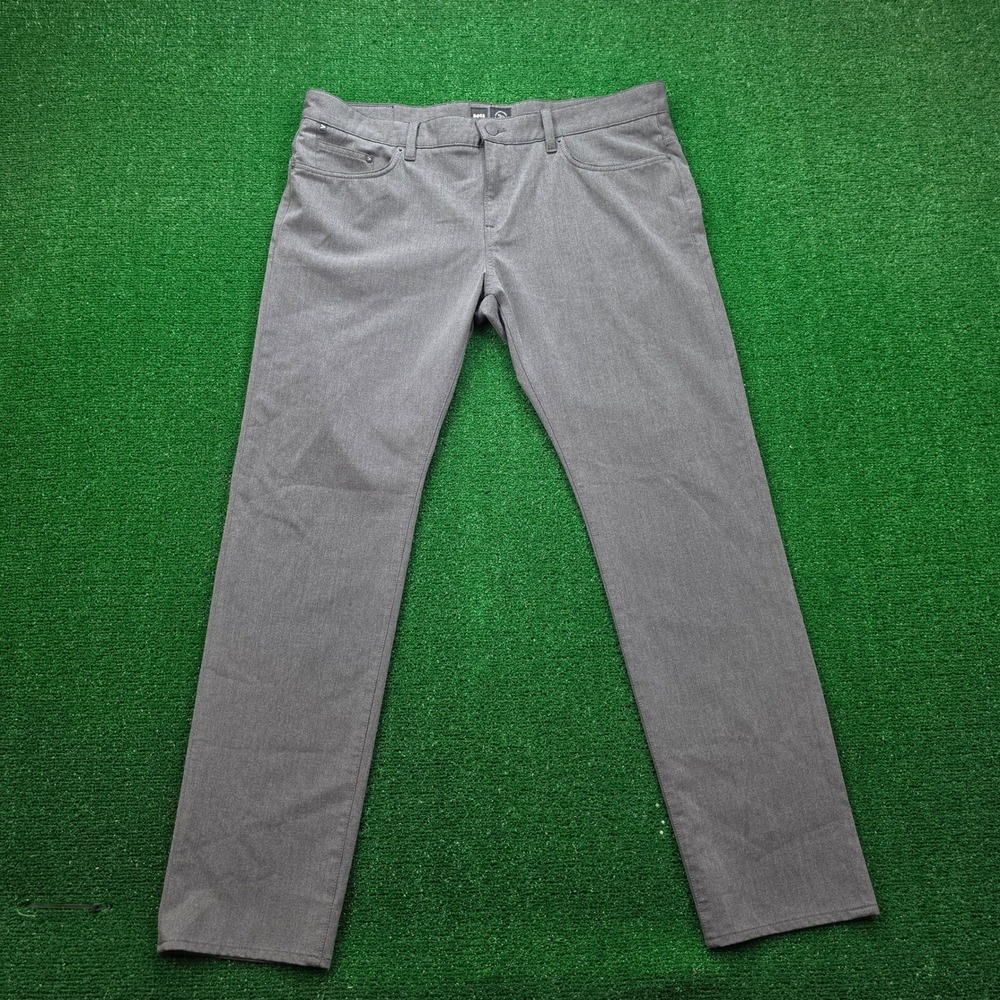BOSS Hugo Boss Delaware Slim Fit Performance Stretch Chino Pants Mens 38x32 Gray